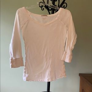 American Eagle White Long Sleeved T-shirt